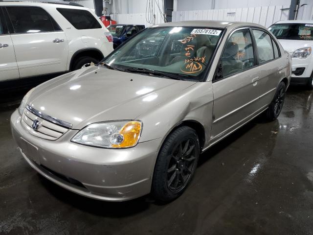 Photo 2 from auction – 2002 HONDA CIVIC LX with VIN 2HGES15512H557428