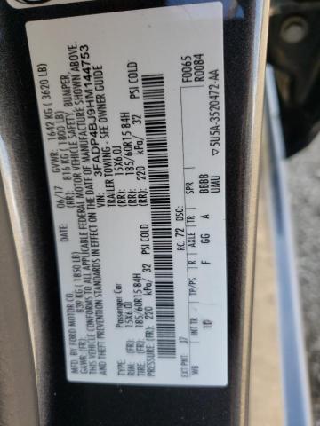 Photo 10 from auction – 2017 FORD FIESTA SE with VIN 3FADP4BJ9HM144753