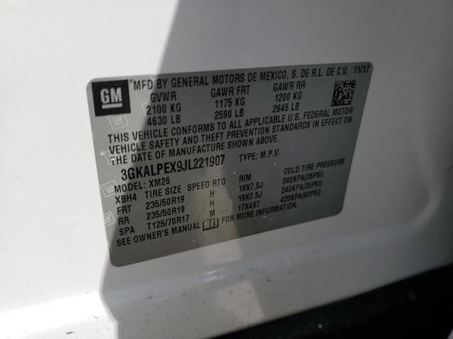 Photo 10 from auction – 2018 GMC TERRAIN SL with VIN 3GKALPEX9JL221907