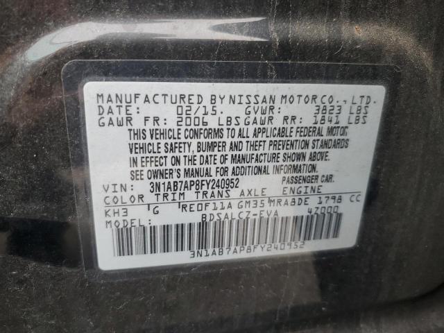 Photo 10 from auction – 2015 NISSAN SENTRA S with VIN 3N1AB7AP8FY240952