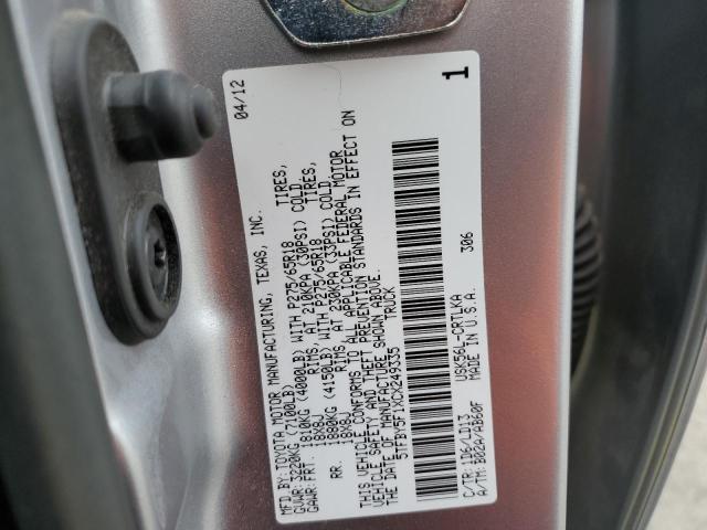 Photo 10 from auction – 2012 TOYOTA TUNDRA DOU with VIN 5TFBY5F1XCX249335