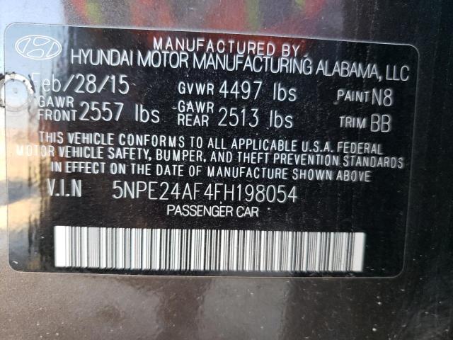 Photo 10 from auction – 2015 HYUNDAI SONATA SE with VIN 5NPE24AF4FH198054