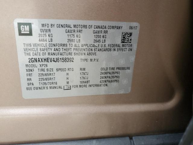 Photo 10 from auction – 2018 CHEVROLET EQUINOX LS with VIN 2GNAXHEV4J6158392
