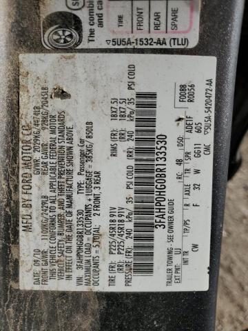 Photo 10 from auction – 2011 FORD FUSION SE with VIN 3FAHP0HG0BR133530