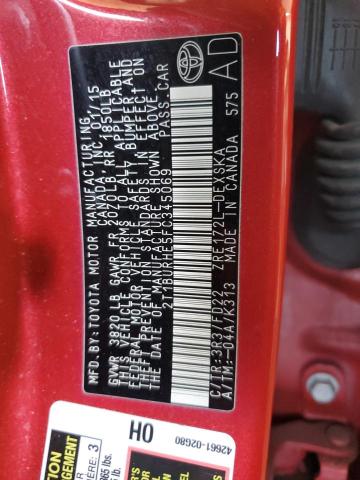 Photo 10 from auction – 2015 TOYOTA COROLLA L with VIN 2T1BURHE5FC345069