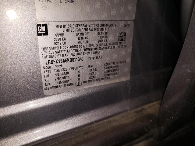 Photo 10 from auction – 2019 BUICK ENVISION P with VIN LRBFX1SA6KD011340