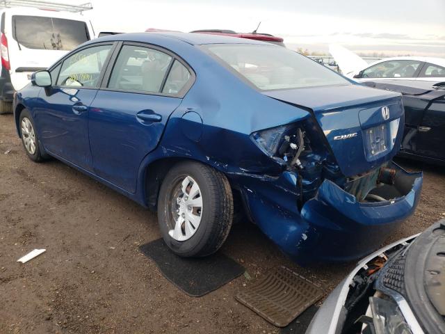 Photo 3 from auction – 2012 HONDA CIVIC LX with VIN 19XFB2F57CE027131