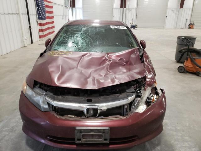 Photo 9 from auction – 2012 HONDA CIVIC LX with VIN 19XFB2F55CE099333