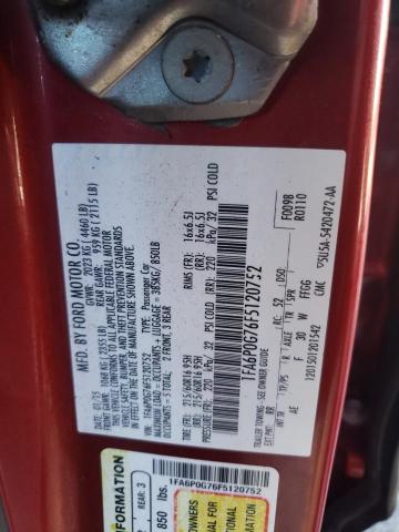Photo 10 from auction – 2015 FORD FUSION S with VIN 1FA6P0G76F5120752