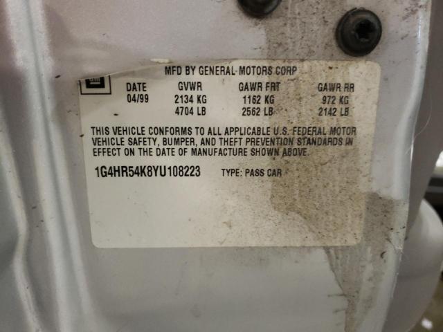 Photo 10 from auction – 2000 BUICK LESABRE with VIN 1G4HR54K8YU108223