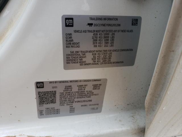 Photo 10 from auction – 2022 CHEVROLET SILVERADO with VIN 2GC1YNEY0N1201286