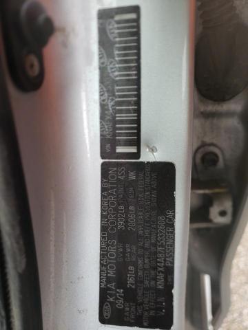 Photo 10 from auction – 2015 KIA FORTE EX with VIN KNAFX4A87F5332608