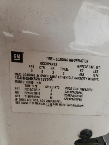 Photo 10 from auction – 2002 BUICK LESABRE LI with VIN 1G4HR54K62U187995