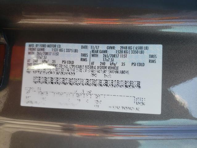 Photo 10 from auction – 2018 FORD F150 SUPER with VIN 1FTEX1EP7JFB39103