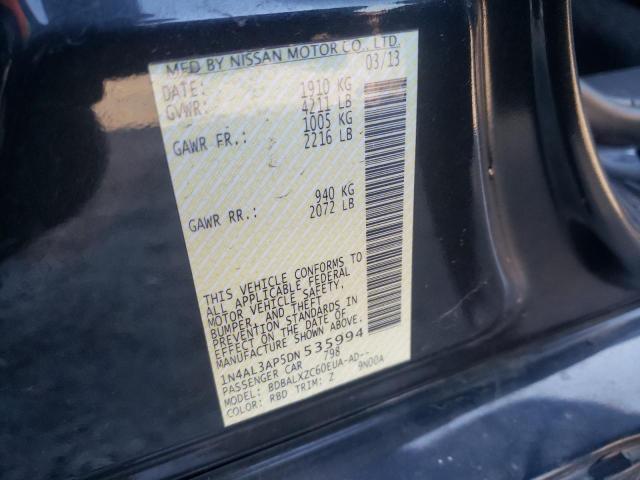 Photo 10 from auction – 2013 NISSAN ALTIMA 2.5 with VIN 1N4AL3AP5DN535994