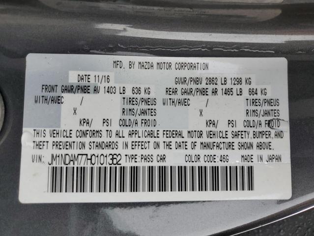 Photo 10 from auction – 2017 MAZDA MX-5 MIATA with VIN JM1NDAM77H0101362