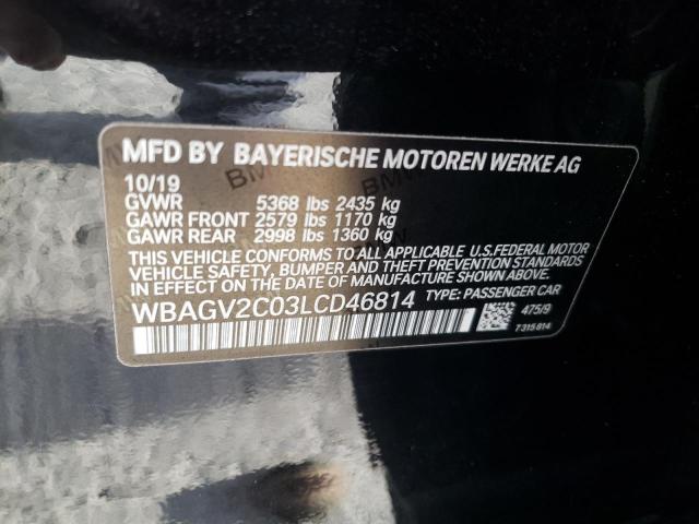 Photo 10 from auction – 2020 BMW 840I with VIN WBAGV2C03LCD46814