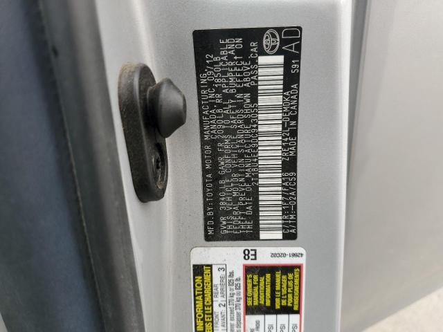 Photo 10 from auction – 2013 TOYOTA COROLLA BA with VIN 2T1BU4EE9DC943055