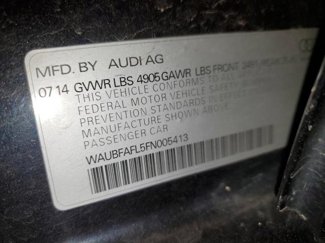 Photo 10 from auction – 2015 AUDI A4 PREMIUM with VIN WAUBFAFL5FN005413
