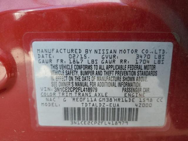 Photo 10 from auction – 2015 NISSAN VERSA NOTE with VIN 3N1CE2CP2FL418979