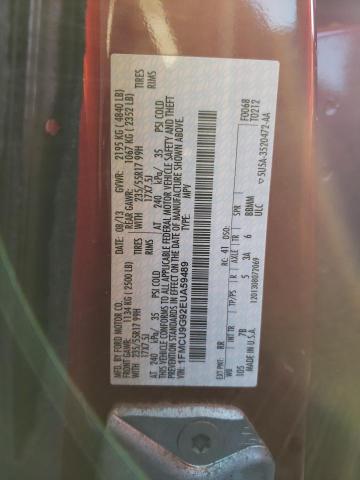Photo 10 from auction – 2014 FORD ESCAPE SE with VIN 1FMCU9G92EUA59489