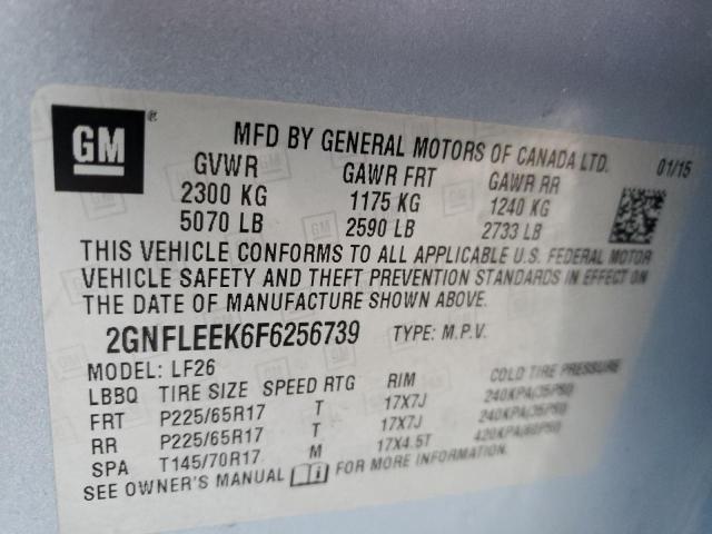 Photo 10 from auction – 2015 CHEVROLET EQUINOX LS with VIN 2GNFLEEK6F6256739