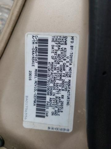 Photo 10 from auction – 1995 TOYOTA CAMRY LE with VIN 4T1GK12E7SU109098