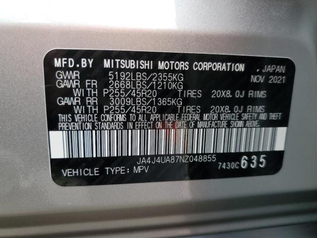Photo 10 from auction – 2022 MITSUBISHI OUTLANDER with VIN JA4J4UA87NZ048855