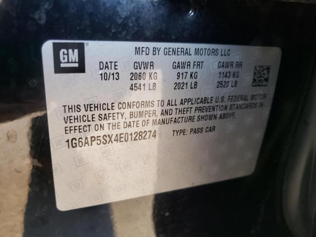 Photo 12 from auction – 2014 CADILLAC CTS with VIN 1G6AP5SX4E0128274