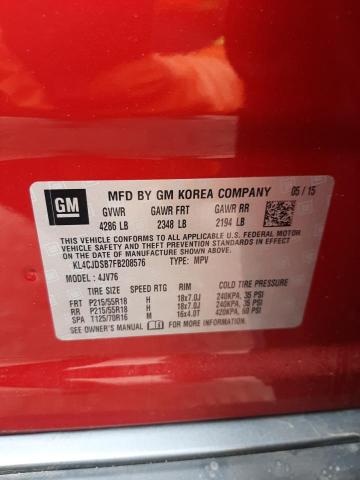 Photo 10 from auction – 2015 BUICK ENCORE PRE with VIN KL4CJDSB7FB208576