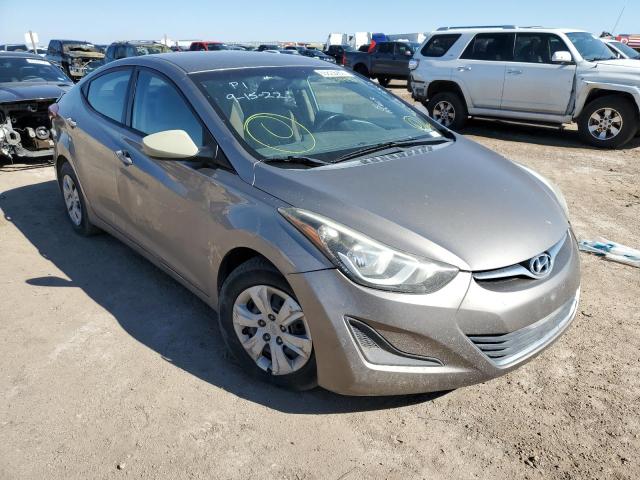 HYUNDAI ELANTRA SE 2016 with VIN 5NPDH4AE1GH694917 - Photo from auction