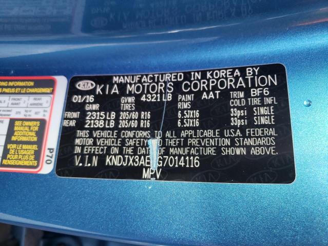 Photo 10 from auction – 2016 KIA SOUL EV + with VIN KNDJX3AE3G7014116