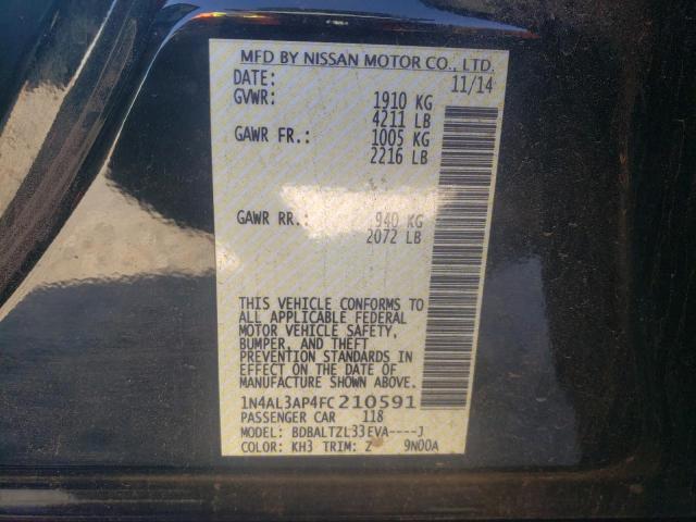 Photo 10 from auction – 2015 NISSAN ALTIMA 2.5 with VIN 1N4AL3AP4FC210591