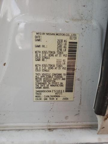 Photo 10 from auction – 2019 NISSAN FRONTIER S with VIN 1N6DD0EV3KN751011