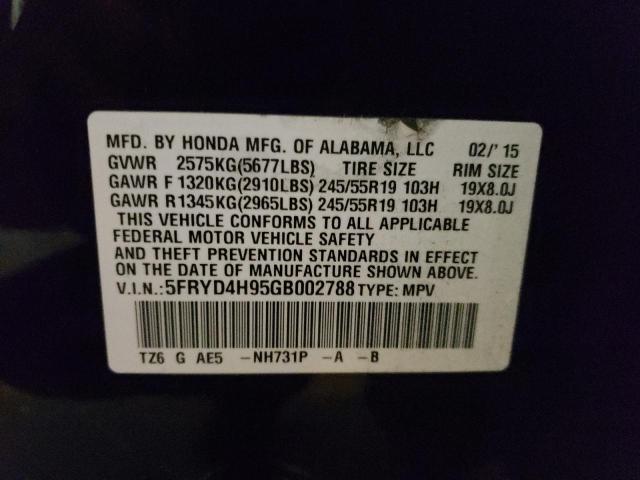 Photo 10 from auction – 2016 ACURA MDX ADVANC with VIN 5FRYD4H95GB002788