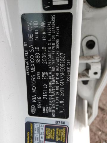 Photo 10 from auction – 2017 KIA FORTE LX with VIN 3KPFK4A75HE061807
