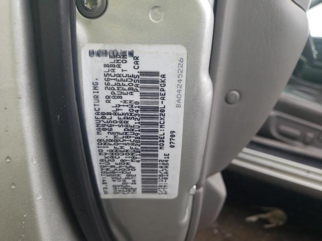 Photo 10 from auction – 2001 TOYOTA AVALON XL with VIN 4T1BF28B91U123410