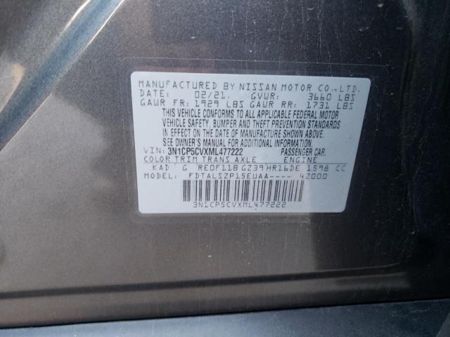 Photo 10 from auction – 2021 NISSAN KICKS SV with VIN 3N1CP5CVXML477222