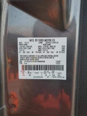 Photo 10 from auction – 2013 FORD F150 SUPER with VIN 1FTEX1CM3DFB66568