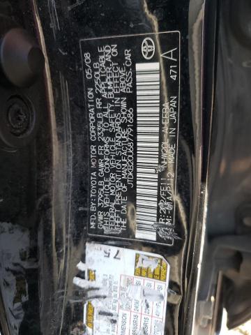 Photo 10 from auction – 2008 TOYOTA PRIUS with VIN JTDKB20U687791686