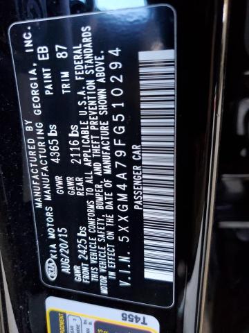 Photo 10 from auction – 2015 KIA OPTIMA LX with VIN 5XXGM4A79FG510294