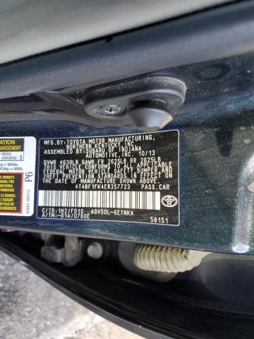 Photo 10 from auction – 2014 TOYOTA CAMRY L with VIN 4T4BF1FK4ER357723