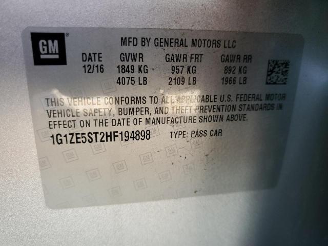 Photo 10 from auction – 2017 CHEVROLET MALIBU LT with VIN 1G1ZE5ST2HF194898