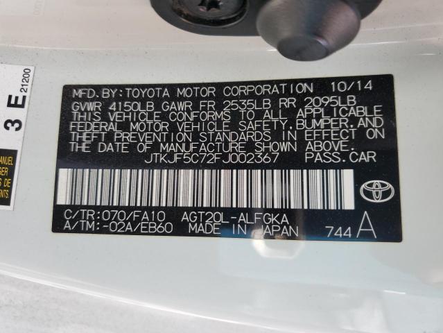 Photo 10 from auction – 2015 TOYOTA SCION TC with VIN JTKJF5C72FJ002367