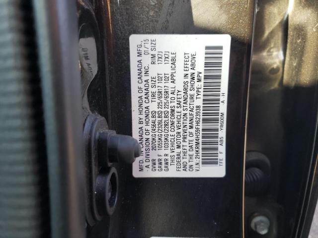 Photo 10 from auction – 2015 HONDA CR-V EX with VIN 2HKRM4H59FH623938