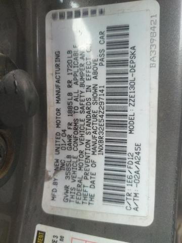 Photo 10 from auction – 2004 TOYOTA COROLLA with VIN 1NXBR32E54Z297141