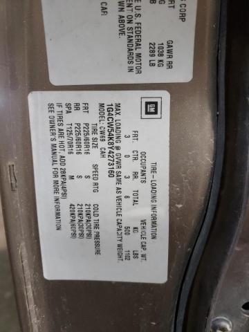 Photo 10 from auction – 2000 BUICK PARK AVENU with VIN 1G4CW54K8Y4273160