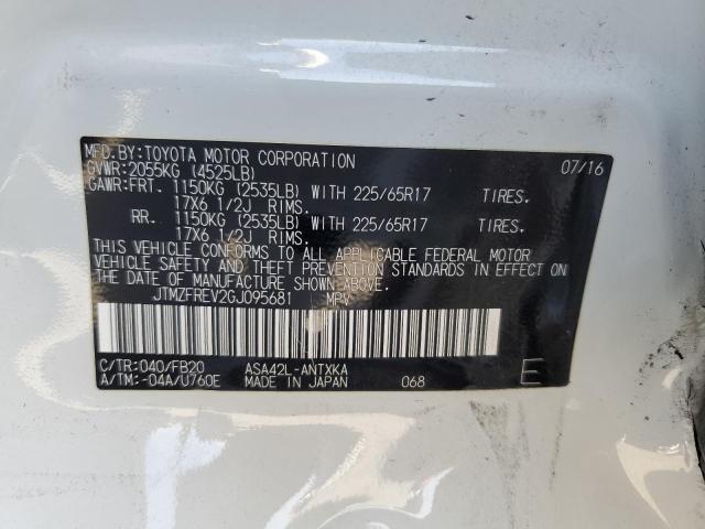 Photo 10 from auction – 2016 TOYOTA RAV4 LE with VIN JTMZFREV2GJ095681