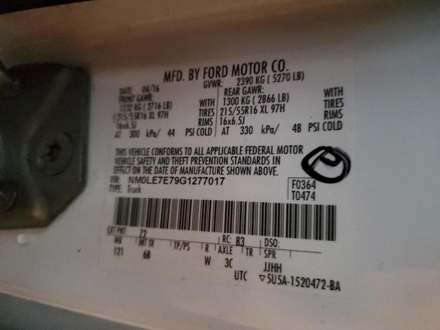 Photo 10 from auction – 2016 FORD TRANSIT CO with VIN NM0LE7E79G1277017