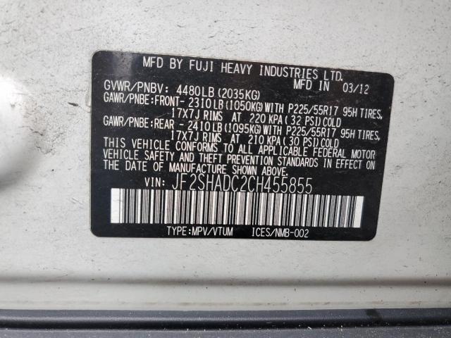 Photo 10 from auction – 2012 SUBARU FORESTER 2 with VIN JF2SHADC2CH455855